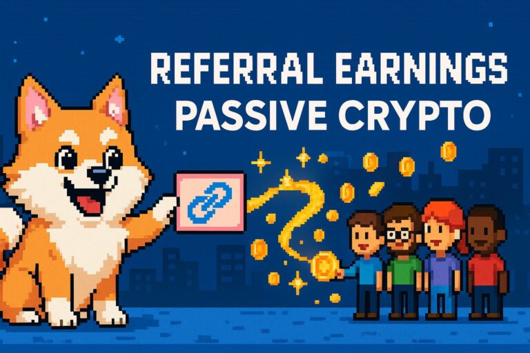 Earn passive crypto. Make passive income with crypto reward referrals